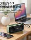 SANSUI F37 portable wireless Bluetooth speaker lyrics display subwoofer radio alarm clock timed shutdown digital song request