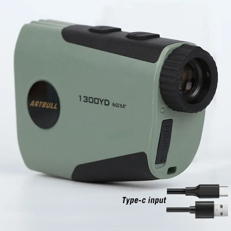 USB Type-C 1300yard Rechargeable Golf Laser Rangefinder Hunting 750yard Telescope With Flag-Lock Vibration Distance Meter