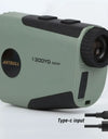 USB Type-C 1300yard Rechargeable Golf Laser Rangefinder Hunting 750yard Telescope With Flag-Lock Vibration Distance Meter