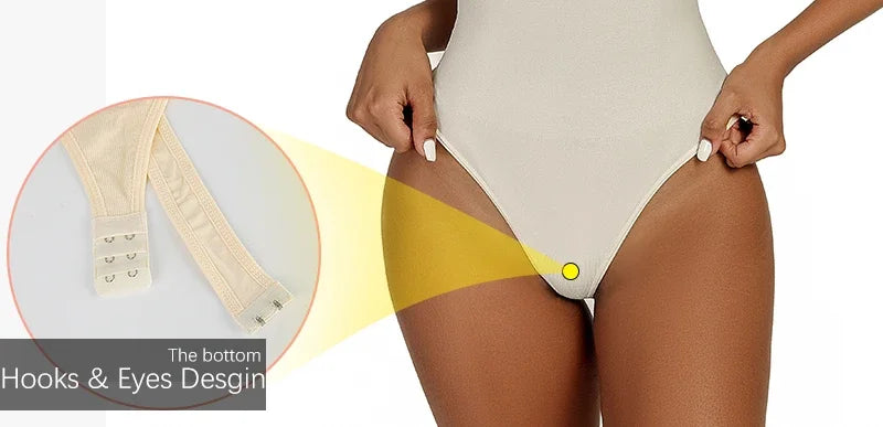Women Tummy Control Thong Bodysuit – Slimming Compression Shapewear