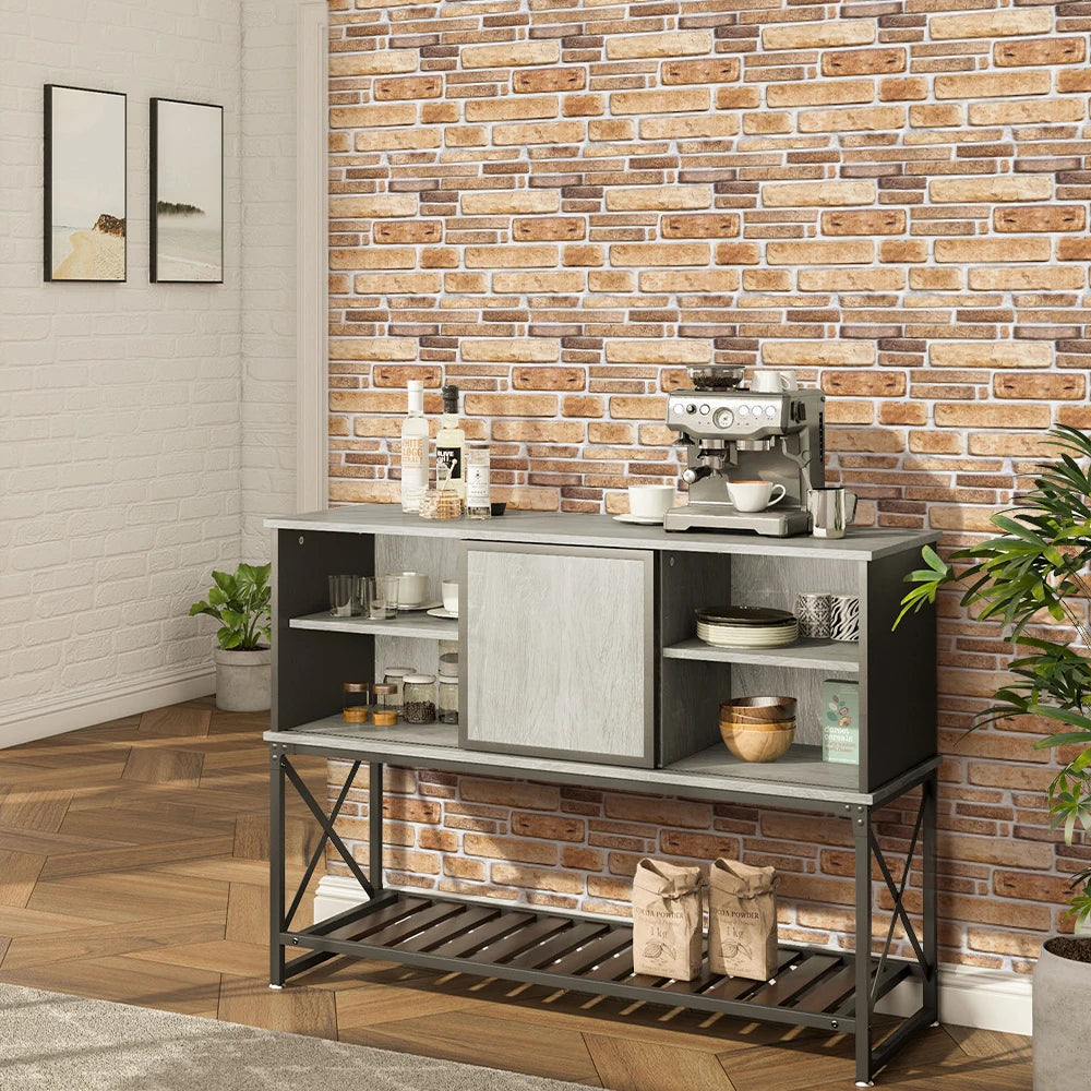 10pcs 3D Faux Stone Peel and Stick Wall Panel Self Adhesive Kitchen Tile Backsplash 3D Wall Sticker Tile Sticker 30cm x 30 cm