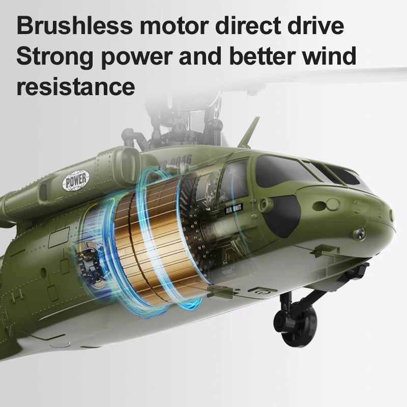 Remote Control Black Hawk Helicopter With Optical Flow Positioning