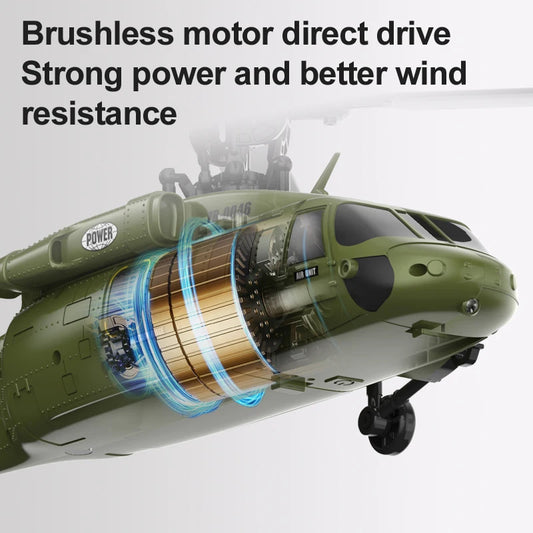Remote Control Black Hawk Helicopter With Optical Flow Positioning