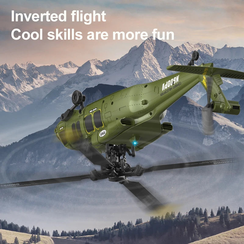 Remote Control Black Hawk Helicopter With Optical Flow Positioning