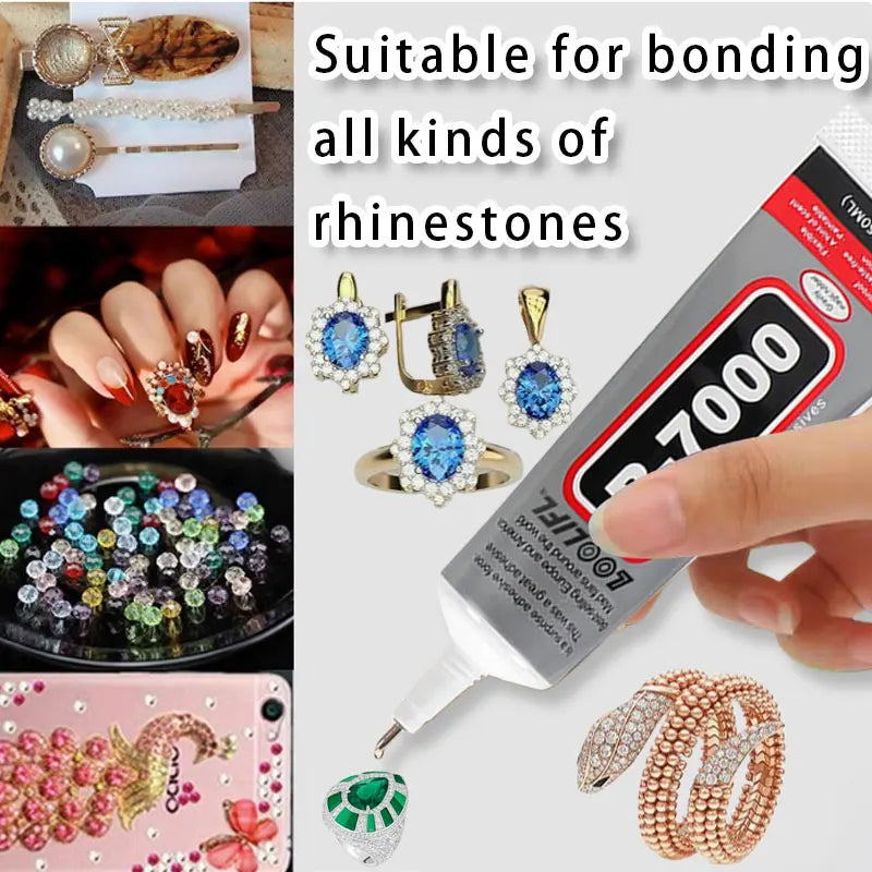 B7000 transparent glue,with precision nib,rhinestone glue,rhinestone crafts jewelry glue,jewelry glue,jewelry process makeup