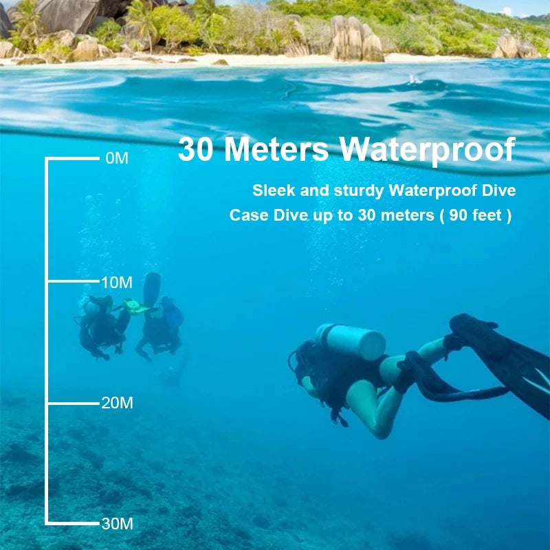 4K WiFi Action Camera with 2 Inch Screen and 30M Waterproof Case