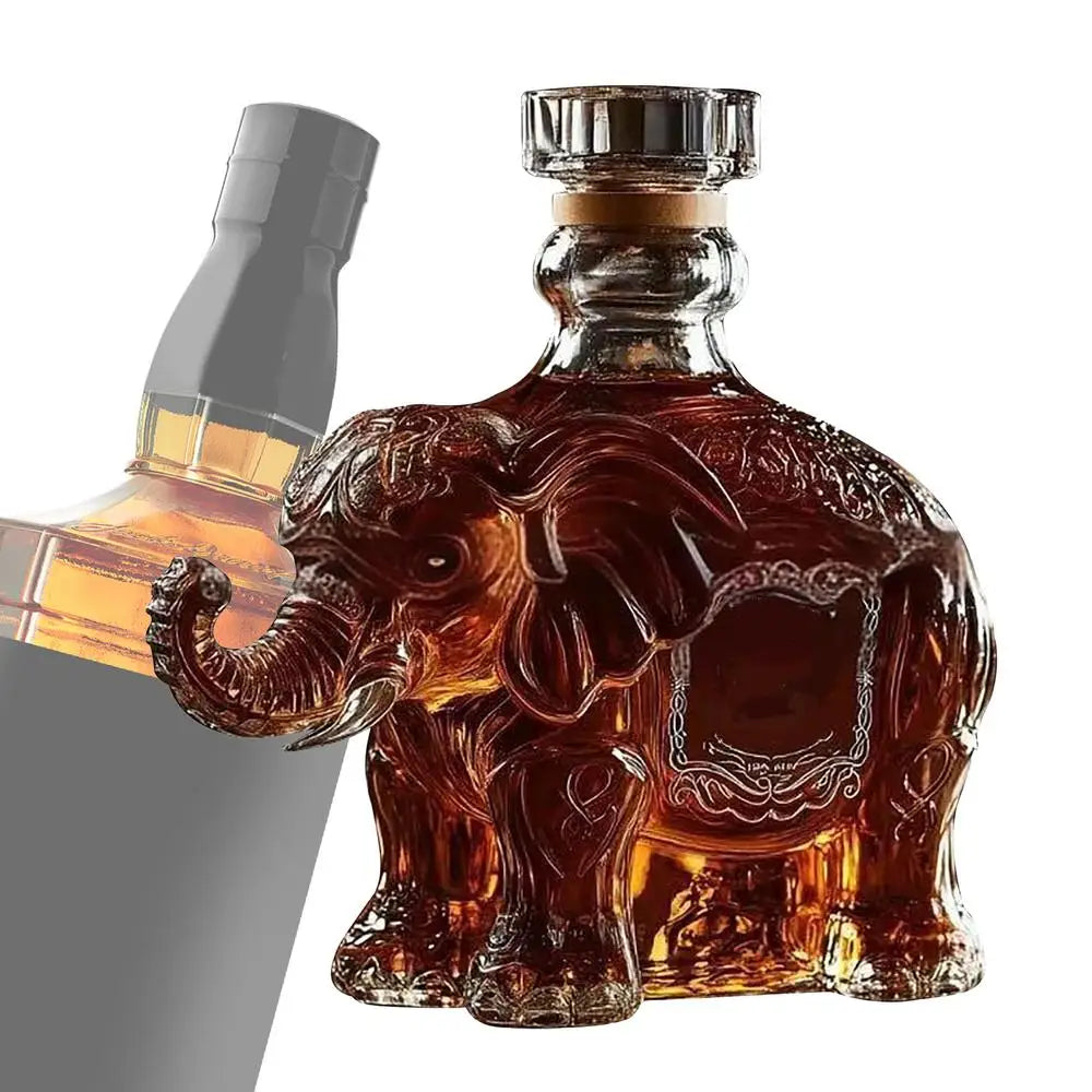 Whiskey Glass Decanter Animal Statue Whiskey Decanter Wine Bottle Liquor Bottle Home Decorations Wine Container for Alcohol