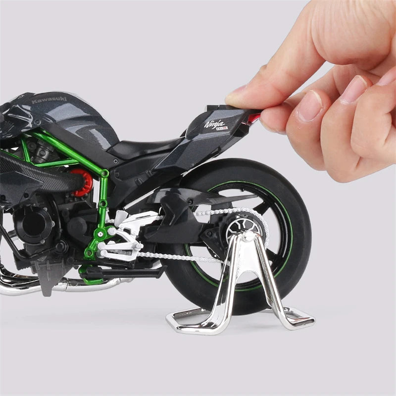 Diecast H2 H2R Racing Motorcycle Model 1 to 9 Scale
