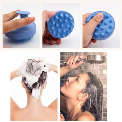 Silicone Shampoo Brush Head Scalp Massage Comb Hair Washing Comb Body Massage Brush Bath Shower Brush Salon Hairdressing Tool