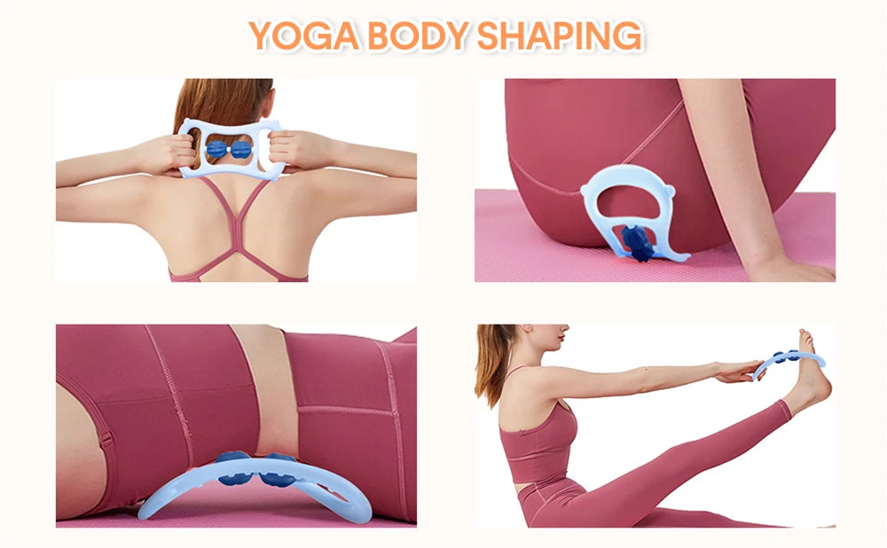 Round Massager Roller for Waist Abdominal Muscles Ring Leg Clip Stovepipe To Clear The Meridian Portable Cellulite Massage Tools