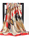 Scarves For Women Print Silk Satin Head Scarf Female Luxury Brand Square Shawl Large Hijab Scarfs