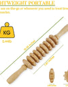 1 PCS Wood Massage Roller Trigger Points Home Gym Manual Wooden Fascia Massage Roller for Release Cellulite Sore Muscle Blasting