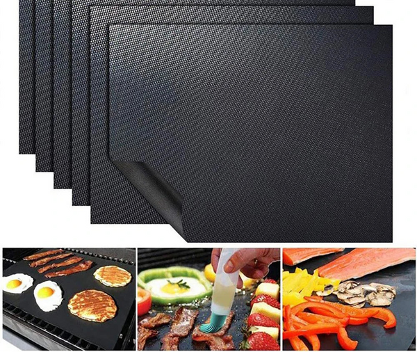 0.2mm Thick Ptfe Barbecue Grill Mat 33*40cm Baking BBQ Grill Mats Sheet Grill Foil Non-Stick Reusable BBQ Liner