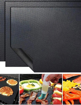 0.2mm Thick Ptfe Barbecue Grill Mat 33*40cm Baking BBQ Grill Mats Sheet Grill Foil Non-Stick Reusable BBQ Liner