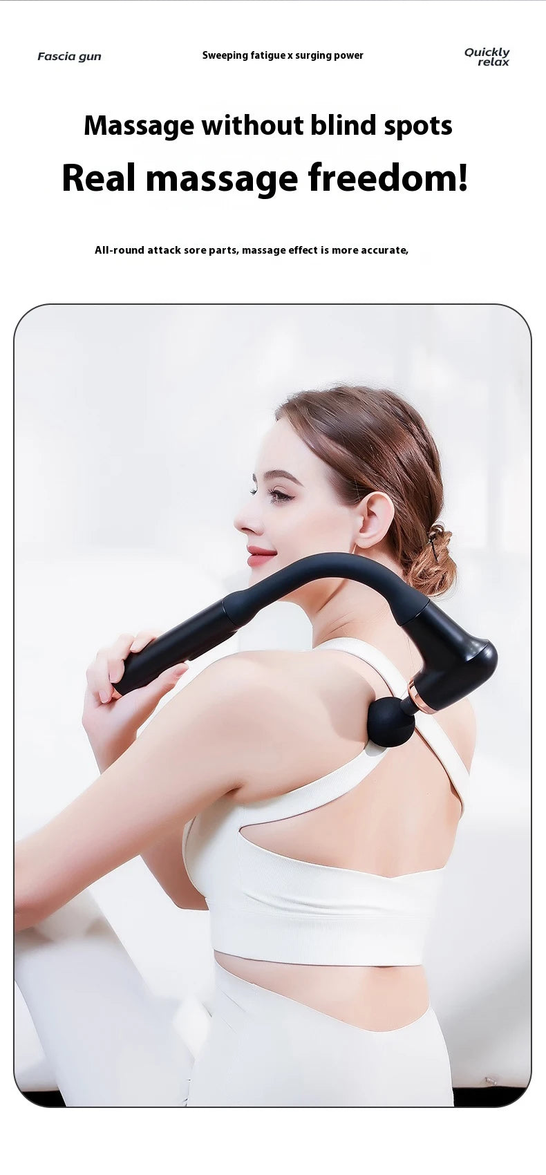 Smart Fascia  Neck Shoulder Cervical Foot Body Relaxation Back High Frequency Massage   Massage Percussion Hammer fitness