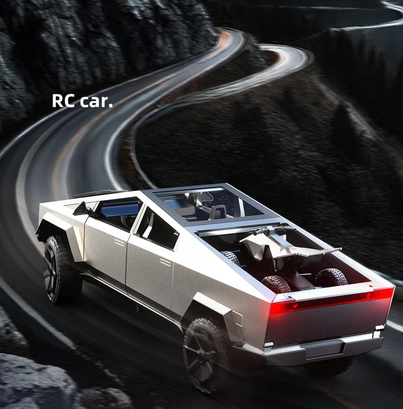 RC Car Alloy Cyber truck Car model Simulation Off-road Vehicle  Camping Equipment Pickup Truck s Toys Boy Gifts