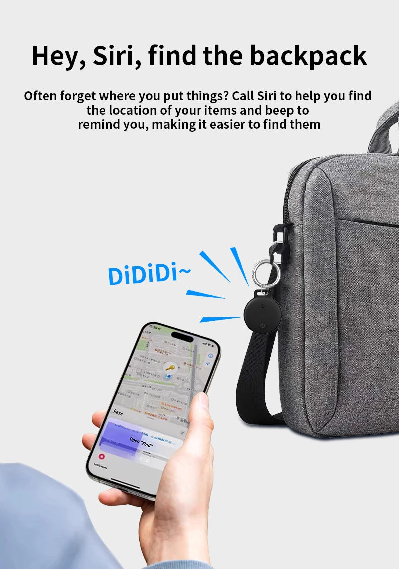 Mini Global Position Systm Tracker Works With iOS Find My APP MFI Smart Tag Key Finder Anti Lost Global Locator For Wallet Car Luggage Pet