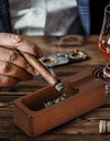 Cigar Ashtray Wooden Ashtrays Smokers Outdoor Home Office Decoration Useful Ashtray Portable Travel Ashtray Smoking