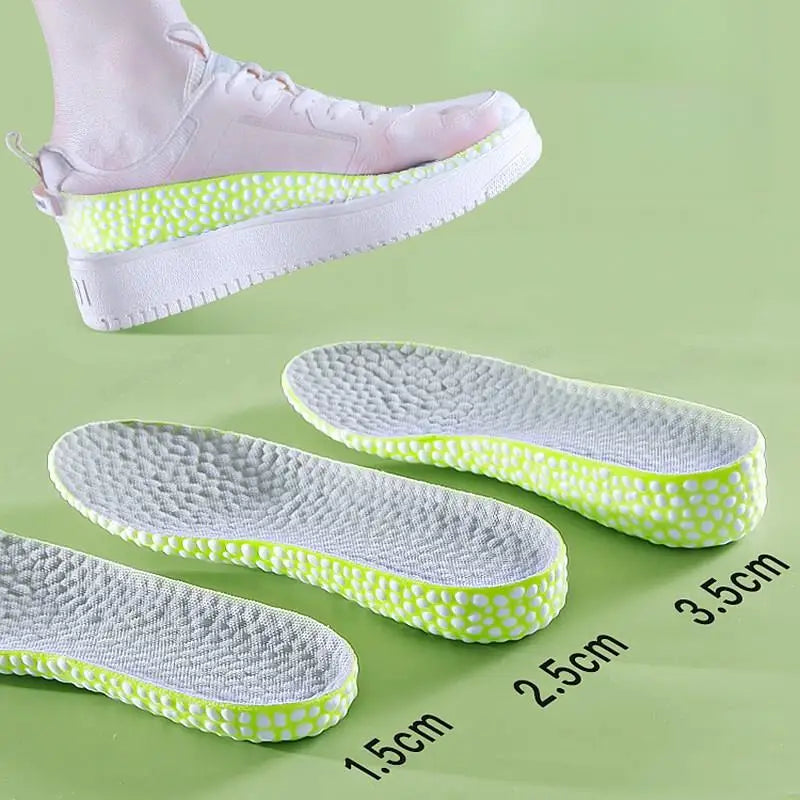 1Pair Soft Shoes Insole Men Women Height Increase Templates Comfort Running Sport Insoles for Feet 1.5-3.5cm Growing Shoe Sole