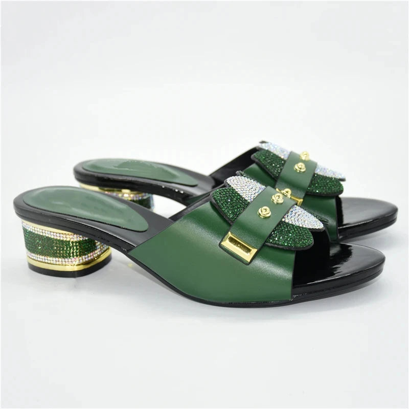 Slingback Heel for Women Italian Designers Women Shoes Decorated with Rhinestone Wedding Shoes Bride