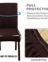 1PC Stretch Dining Chair Covers Leaves Jacquard Seat Covers Universal Size Dust Covers for Hotel Banquet Wedding Chairs Decor