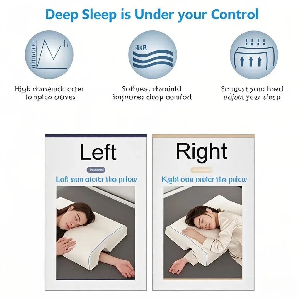 Left Arm Couple Pillow Orthopedic Memory Foam Protect Cervical Vertebra Release Arm Pain Pressure Pillow for Side Sleeper