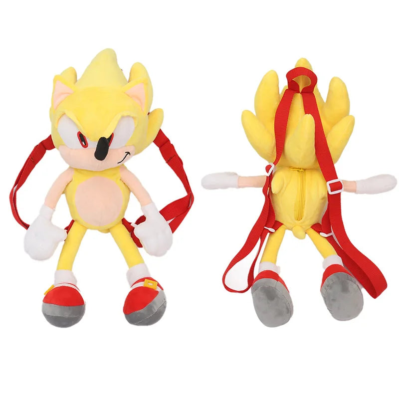 Anime Hedgehog Plush Backpack Soft Cartoon Shoulder Bag