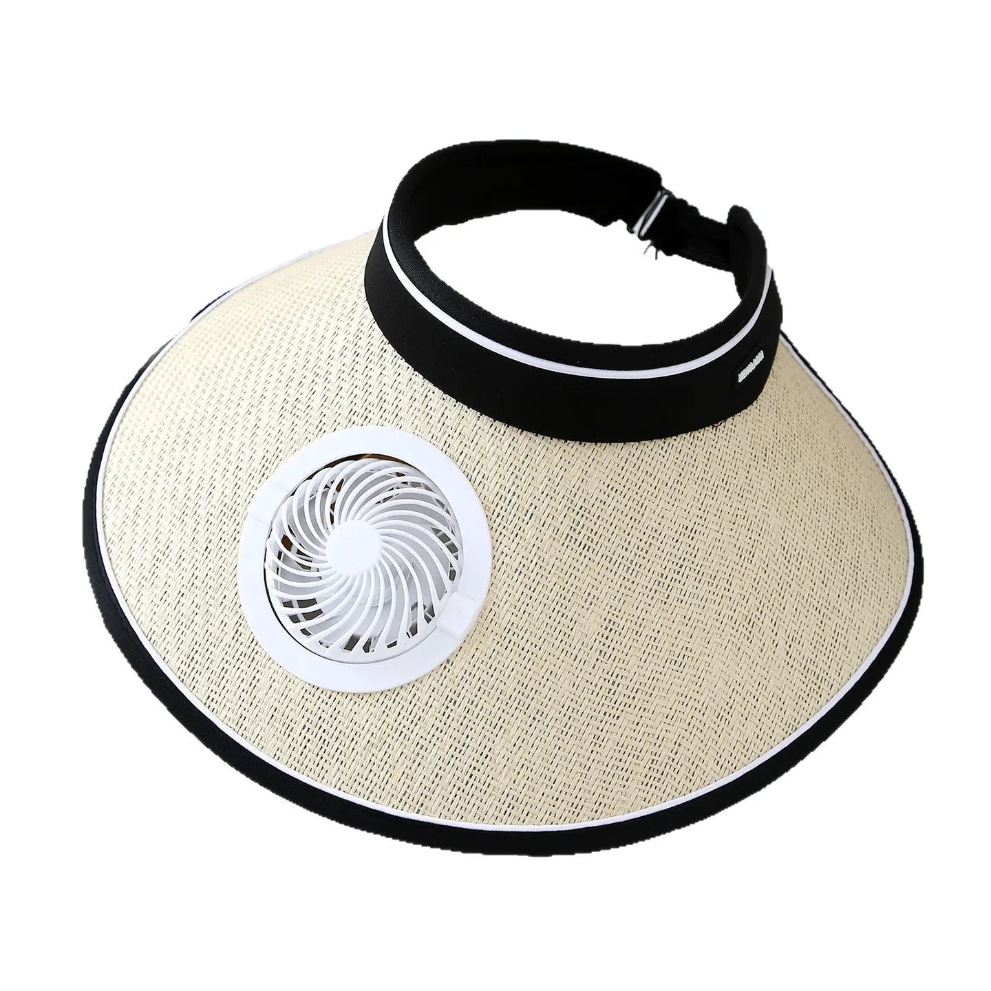 Wide Brim Sun Hat With Solar Powered Fan