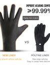 3M Winter Cycling Skiing Waterproof Gloves Black Warm Touchscreen Motorcycle Gloves Men Outdoor Scooter Riding Bike Gloves