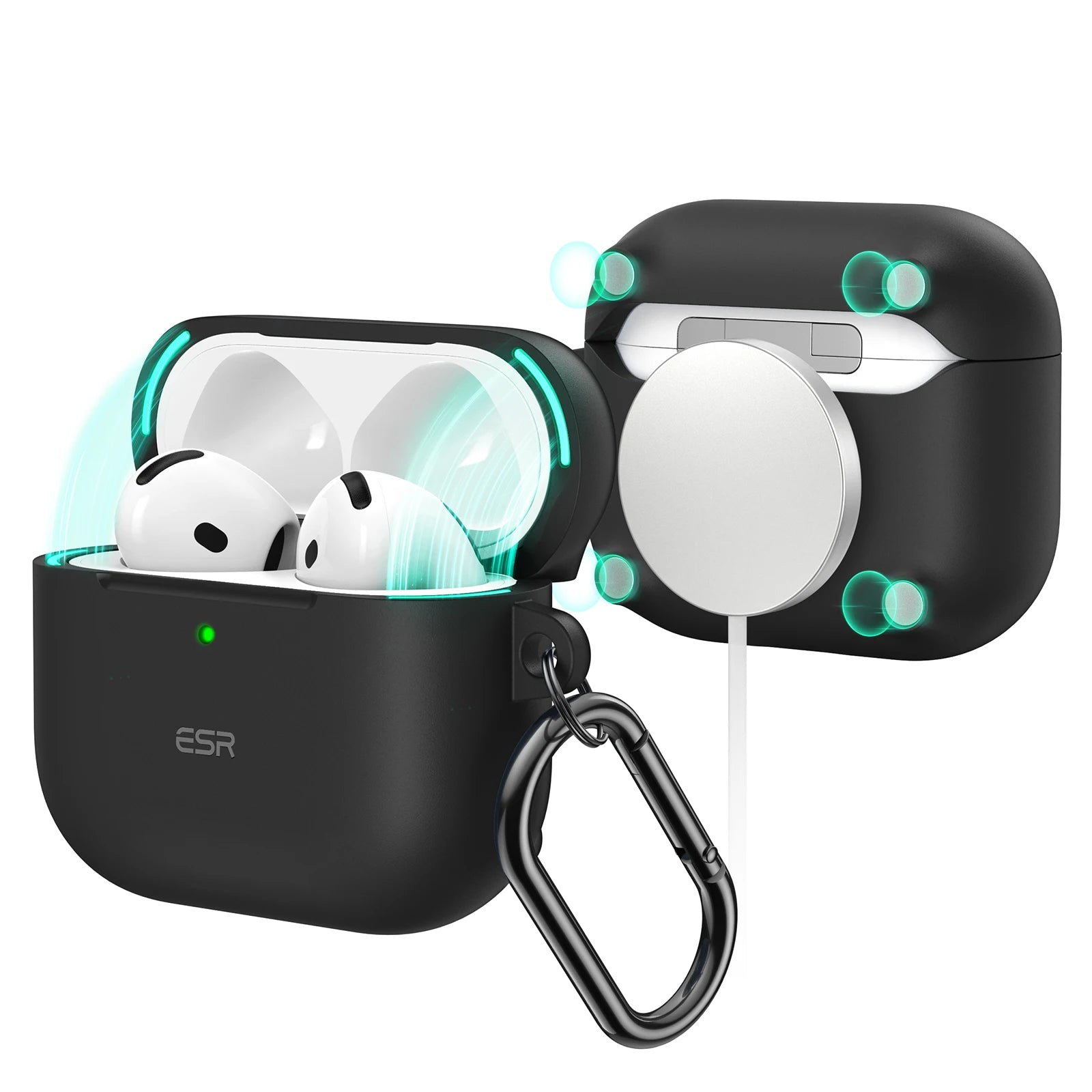 AirPods 4th Generation (2024) Case HaloLock with MagSafe Earphone Protection Cover for AirPods Pro 2nd/1st Gen(2023）
