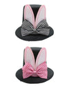 Top Hat Hair Clip Lovely Bunny Ears Hairpin Fancy Dress Headdress for Women Mini Hat Hair Pin for Holiday Carnival Party Favor