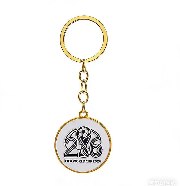 2026 World Cup Football Fan Metal Keychain Soccer Sports Souvenir