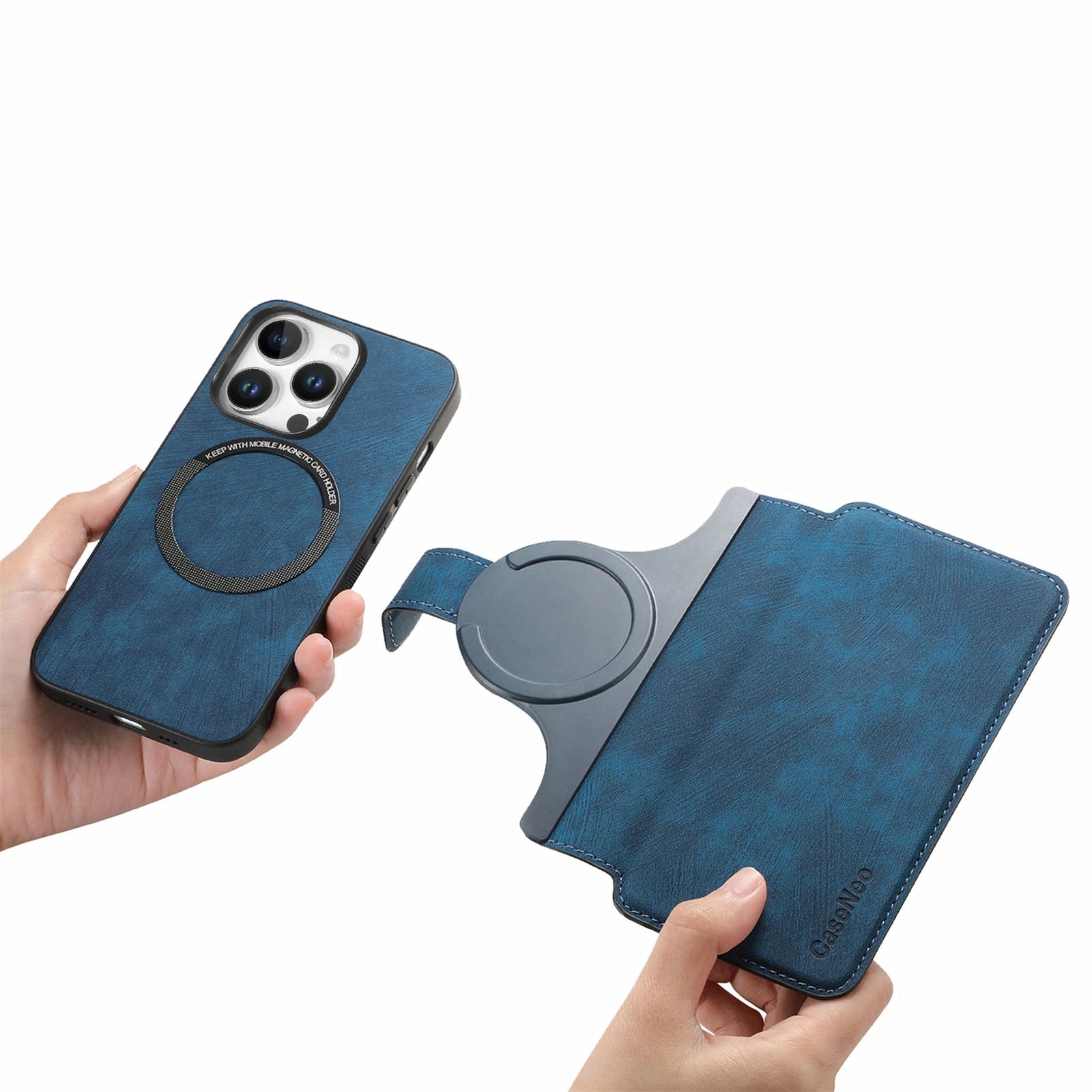 Flip Leather Wallet Case for iPhone 16 15 Pro Max 14 Plus 16E Magsafe  Detachable Card Slot Holder Cover