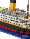 1860 pcs Blocks Titanic Cruise Ship Model Boat Model DIY Assemble Building Blocks Classical Brick Toys Xmas Gift For Children