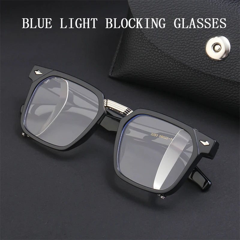 Vintage Square Punk Sunglasses With UV400 Protection
