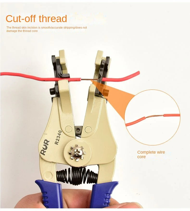 Handheld Wire Stripper Quick Copper Wire Stripping Tool Decrustation Plier Adjustable Electric Wire Cable Peel Electrician Cut