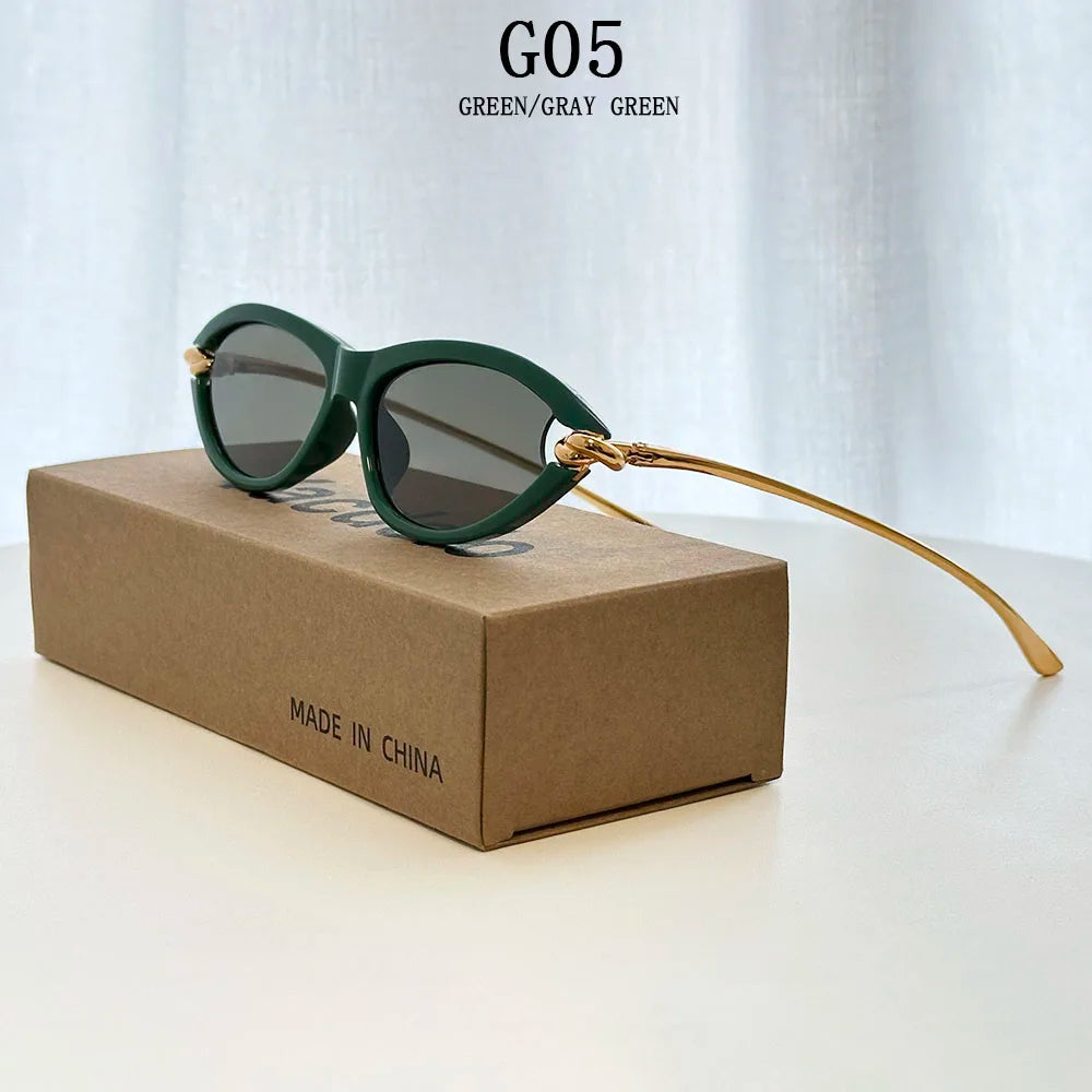 Vintage Cat Eye Sunglasses With UV400 Protection