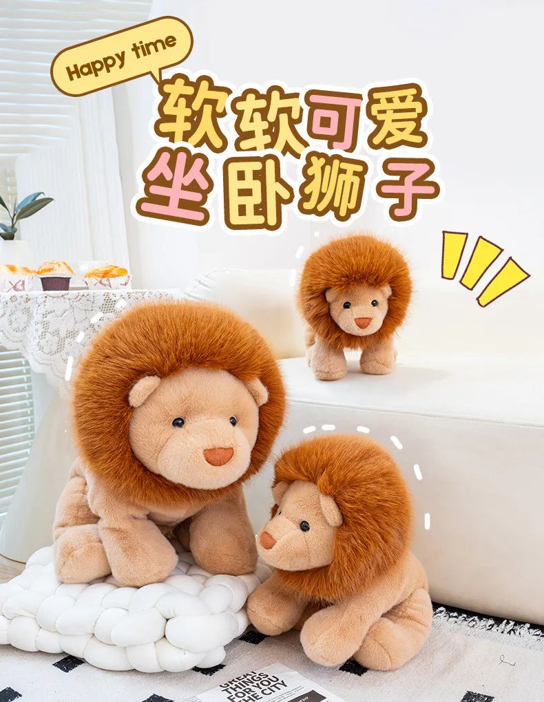 Mighty Lion Plush Stuffed Animal Sitting Lion Pillow