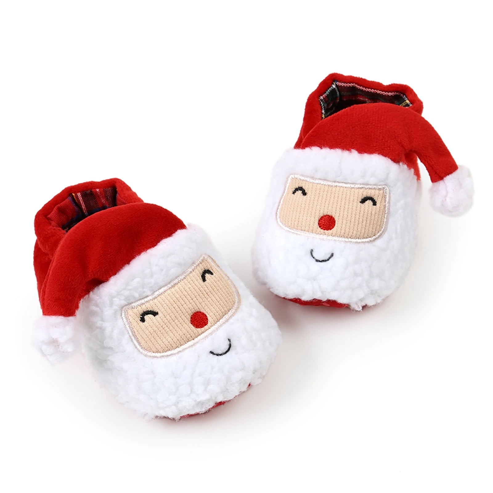 Christmas  Shoes  Winter Snow Boots Cute Cartoon Santa Claus Warm  Walking Shoes Girls Boy Crib Shoes First Walker