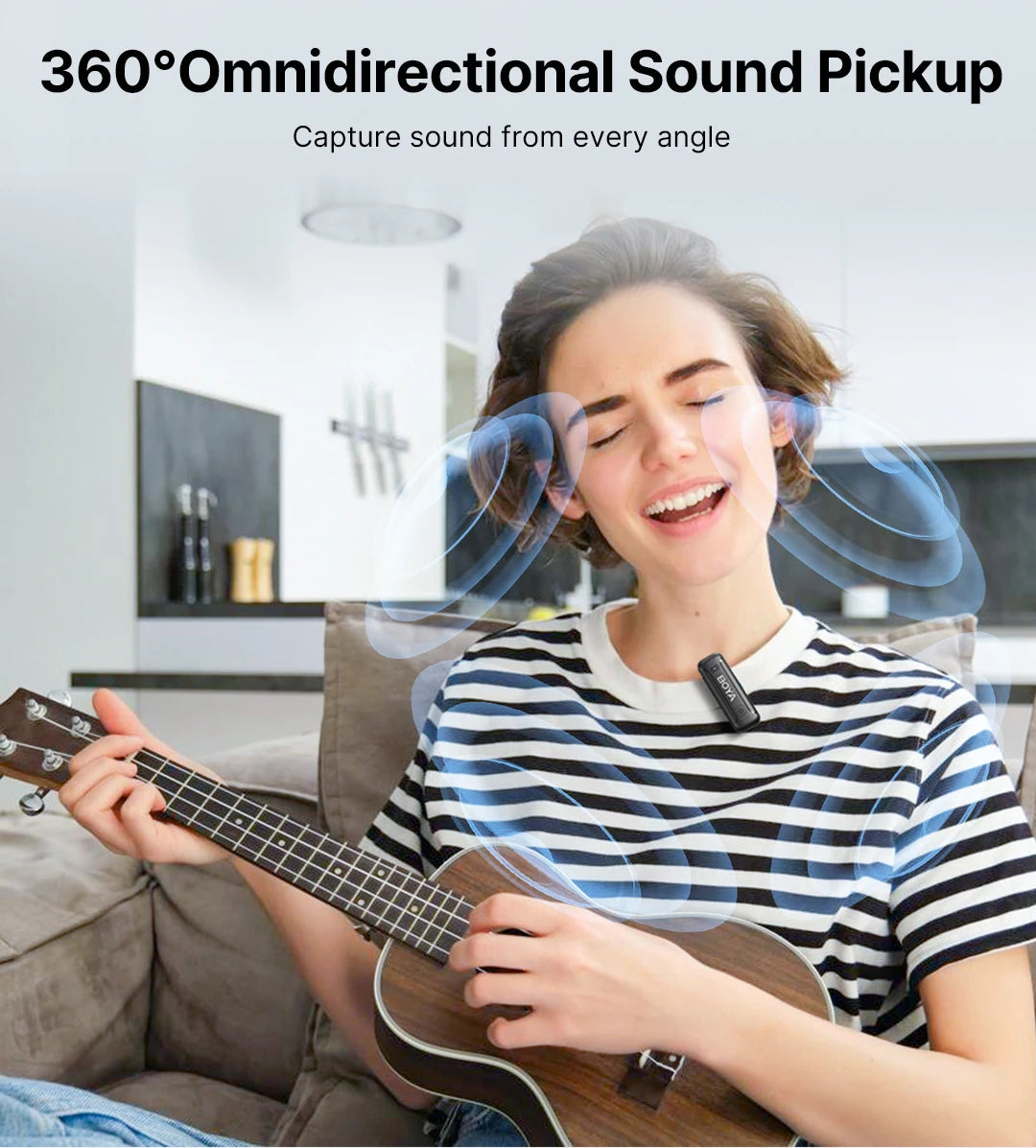 Wireless Lapel Microphone for iPhone Android Type-C Smartphone DSLR Camera PC Laptop Youtube Recording Streaming BY-WM3T2