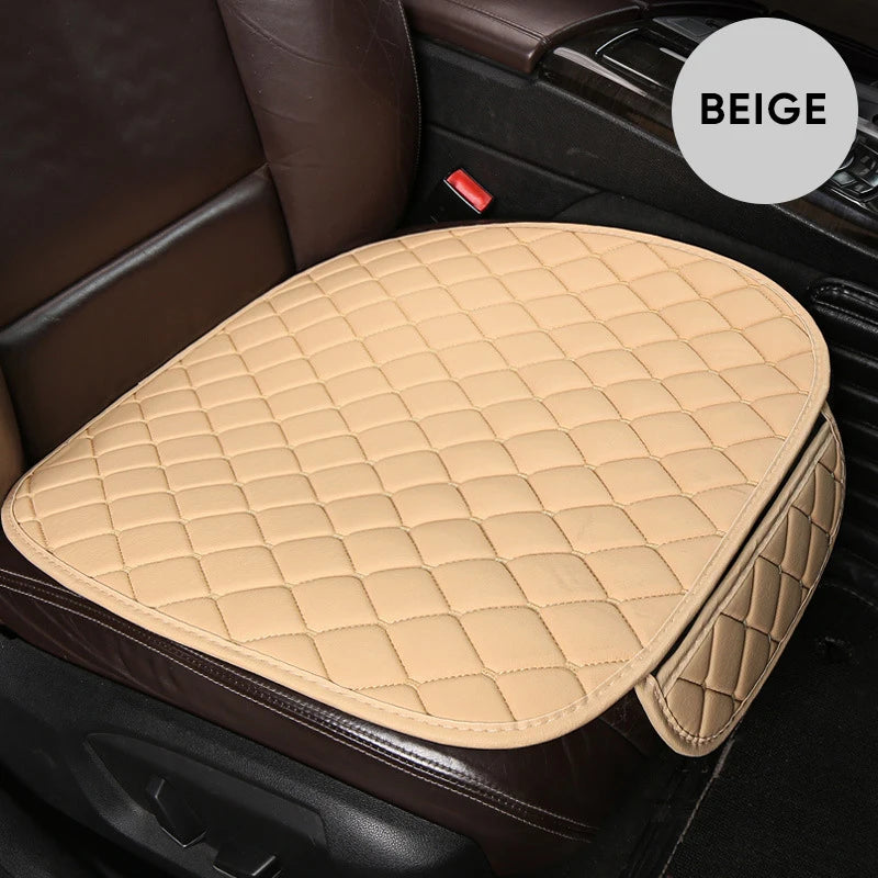 PU Leather Car Seat Cover Seat Back Cushion Minimalism Seat Cushion Universal Wear-resistant and Durable Four Seasons Pad Mat