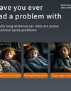 Adjustable headrest in the rear of a car necessary for traveling and sleeping