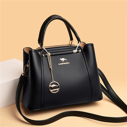 3 Layers Quality Leather Luxury Handbags Bags Designer Crossbody Bags for Women Large Capacity Tote Bag