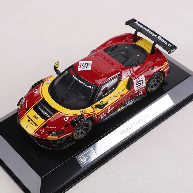 1 43 Scale Ferrari 296 GT3 Diecast Model Car