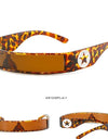 Cyberpunk Sunglasses  One Piece Shape Wrap  Ring Small Frame Punk Men Women Fashion Trend Futuristic Sunglasses