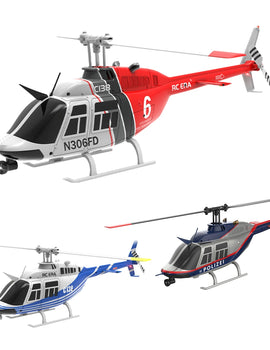RC ERA C138 BELL 206 Jet Ranger 6-axis Gyro Stabilized Altitude Hold 4ch RC Helicopter Aircraft Hobby for Adults -RTF