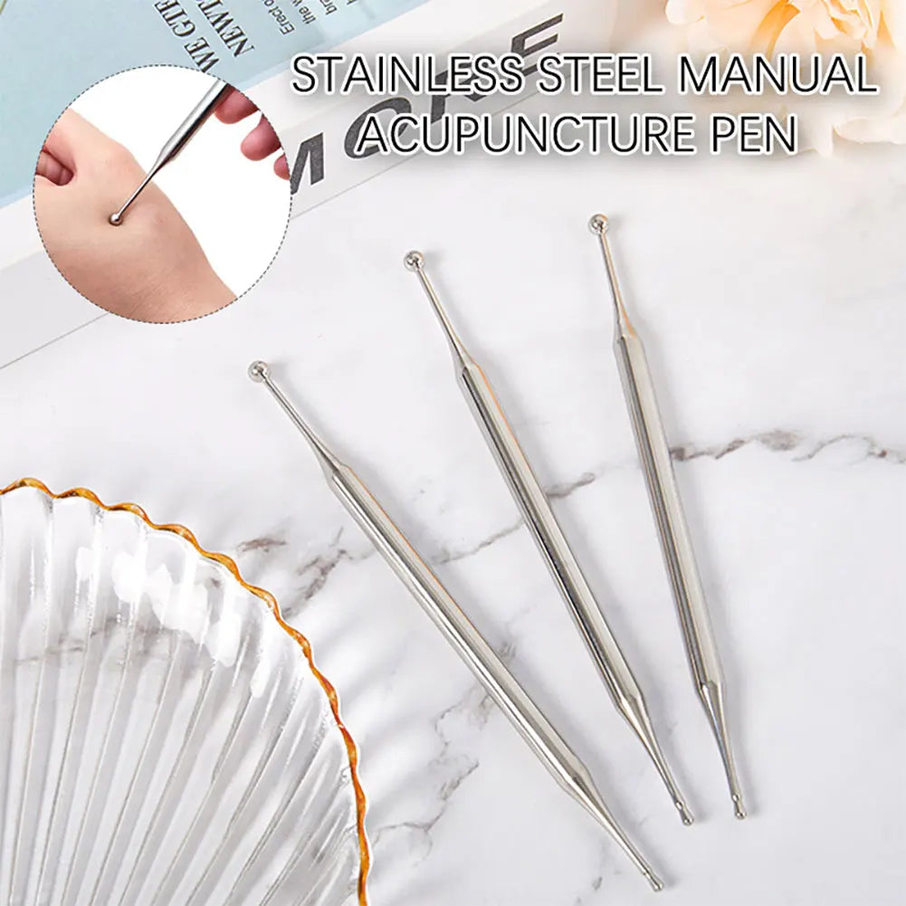 Acupuncture Point Probe Stainless Steel Auricular Point Pen Health Care Beauty Ear Reflex Zone Massage Needle Detection