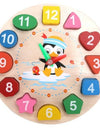 Montessori Cartoon Animal Educational Wooden тетрис Classic Toy Beaded Geometry Digital Clock Puzzles Gadgets Matching Children