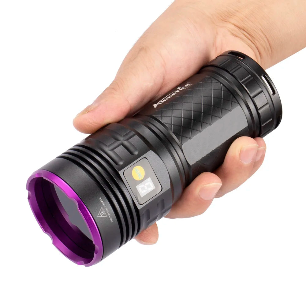 160W 365nm UV Blacklight Rechargeable Flashlight