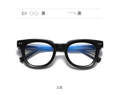 HONGMEI Men's glasses Square Classic Business Anti-Blue Light Reading Glasses Myopia Hyperopia Prescription Customized